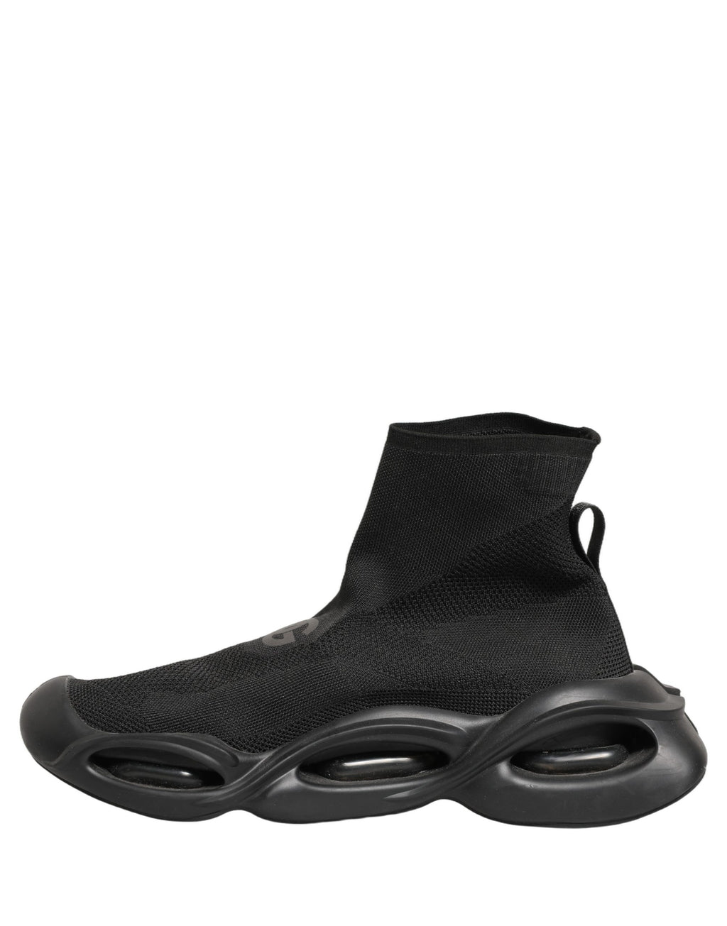 Dolce & Gabbana Black Slip On Wave Socks Men Sneakers Shoes Dolce & Gabbana