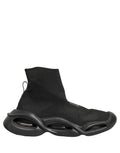 Dolce & Gabbana Black Slip On Wave Socks Men Sneakers Shoes Dolce & Gabbana