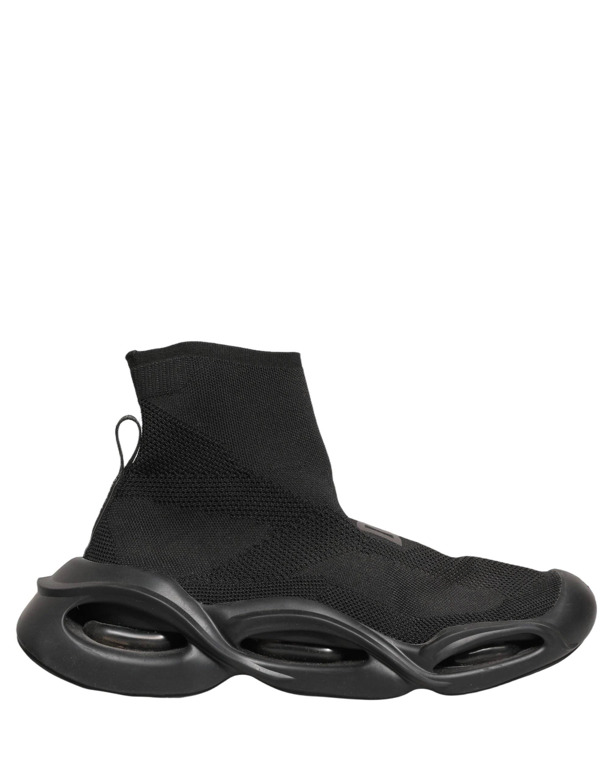 Dolce & Gabbana Black Slip On Wave Socks Men Sneakers Shoes Dolce & Gabbana