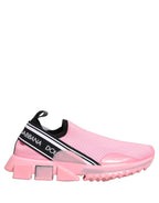 Dolce & Gabbana Pink Slip On Low Top Sorrento Sneakers Shoes Dolce & Gabbana