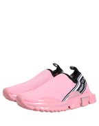 Dolce & Gabbana Pink Slip On Low Top Sorrento Sneakers Shoes Dolce & Gabbana