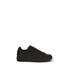 Dolce & Gabbana Black Calf Leather Bos Taurus Low Top Sneakers Dolce & Gabbana