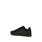 Dolce & Gabbana Black Calf Leather Bos Taurus Low Top Sneakers Dolce & Gabbana