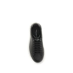 Dolce & Gabbana Black Calf Leather Bos Taurus Low Top Sneakers Dolce & Gabbana