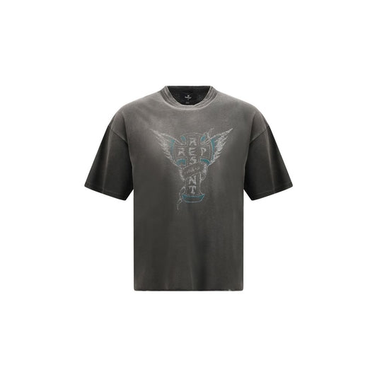 Represent Gray Cotton T-Shirt Represent