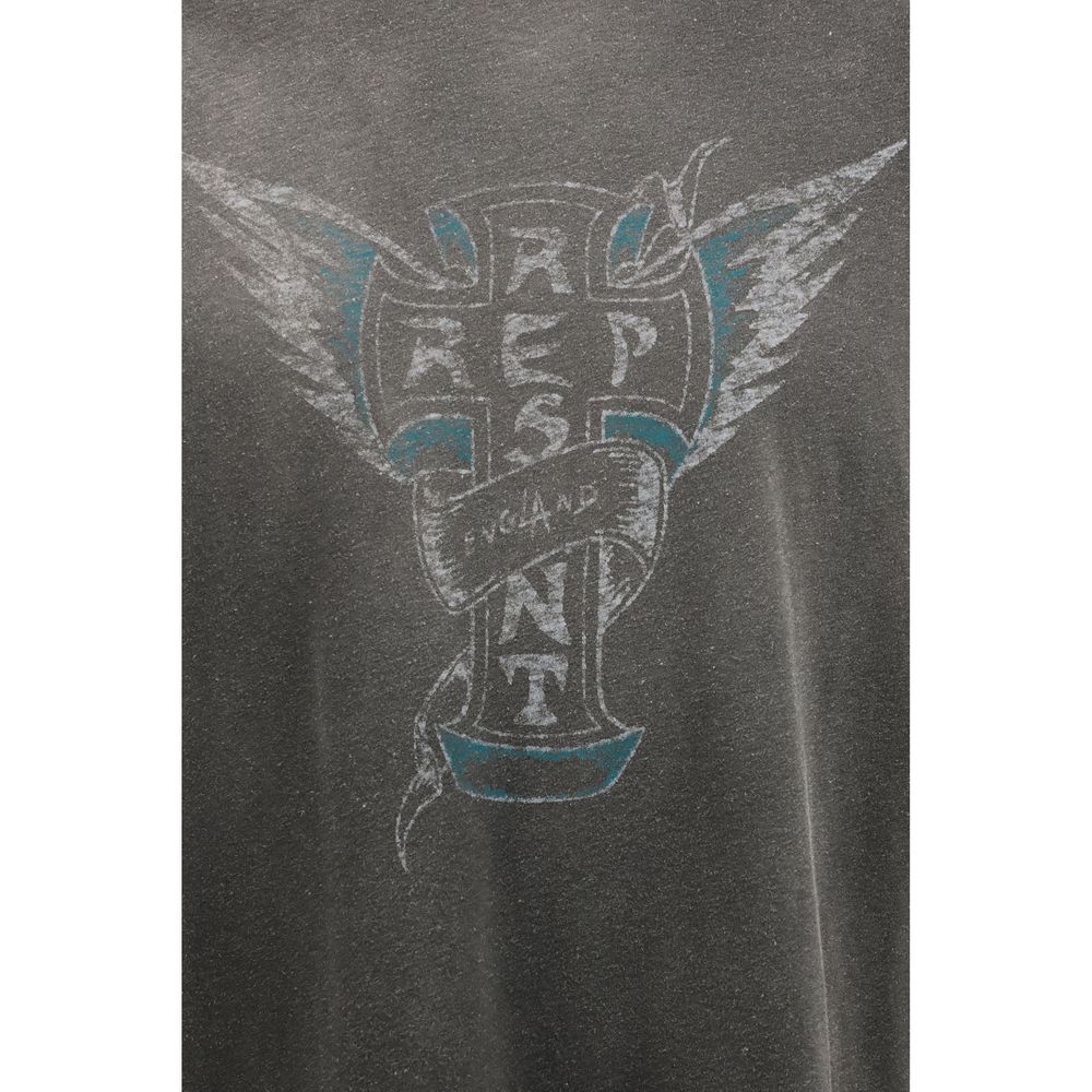 Represent Gray Cotton T-Shirt Represent