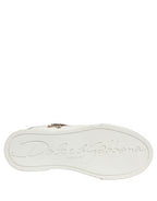 Dolce & Gabbana White Patch Calfskin Nappa Portofino Sneakers Shoes Dolce & Gabbana