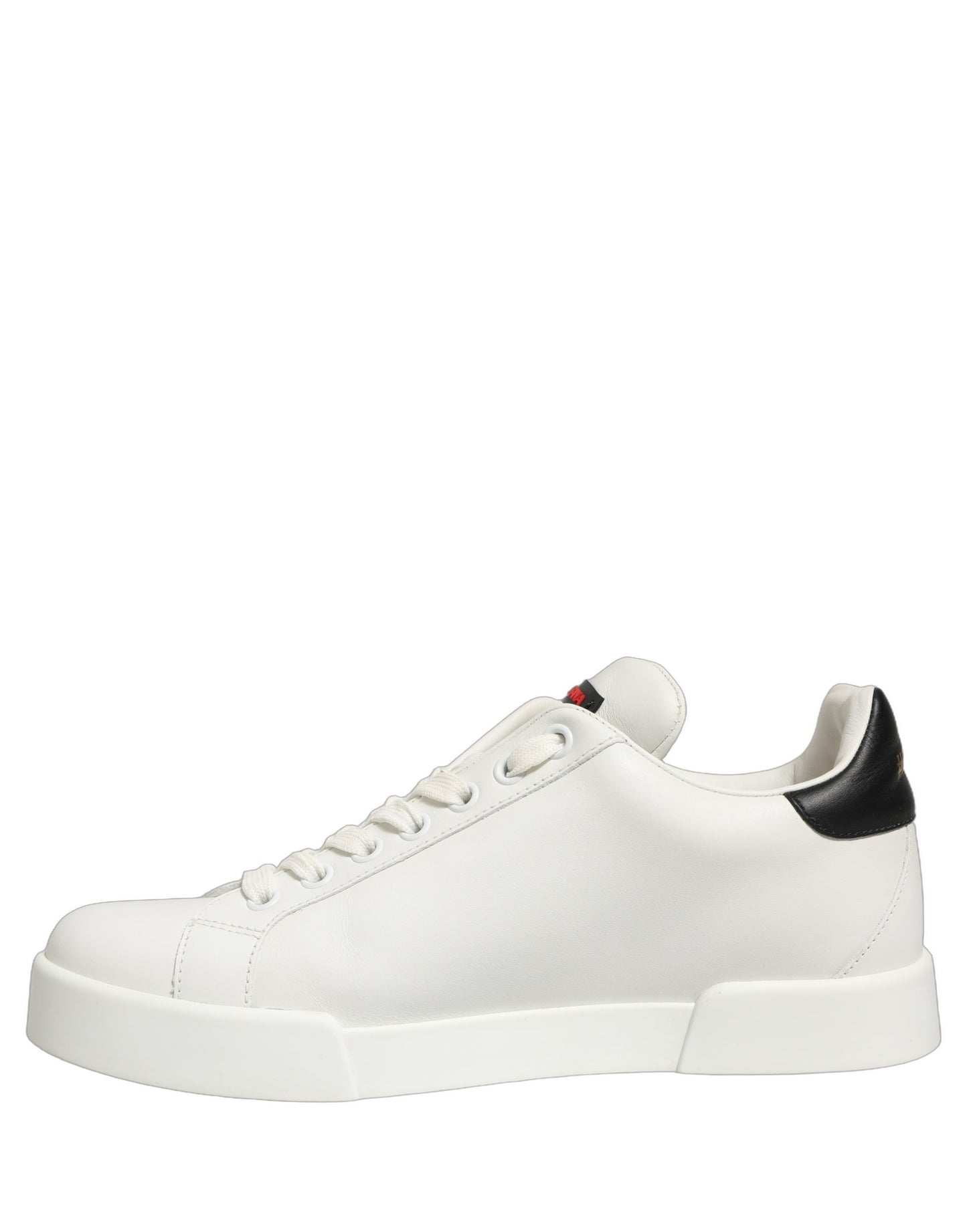 Dolce & Gabbana White Patch Calfskin Nappa Portofino Sneakers Shoes Dolce & Gabbana