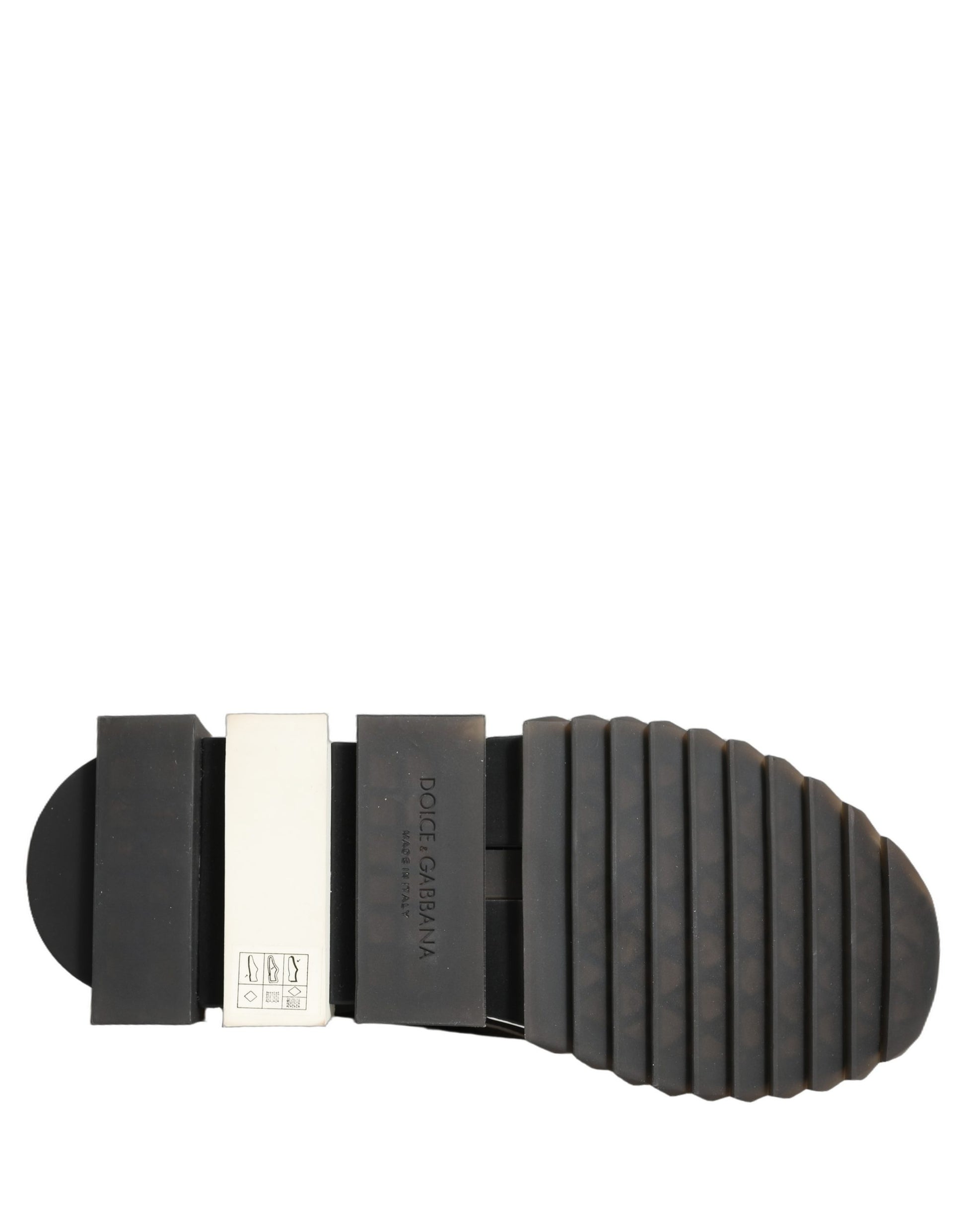 Dolce & Gabbana Black White Sorrento Slip-On Logo Sneakers Shoes Dolce & Gabbana