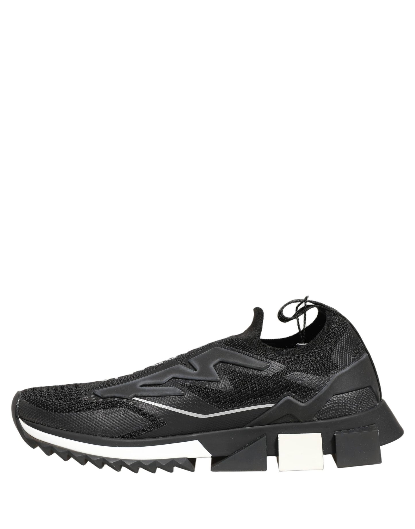 Dolce & Gabbana Black White Sorrento Slip-On Logo Sneakers Shoes Dolce & Gabbana