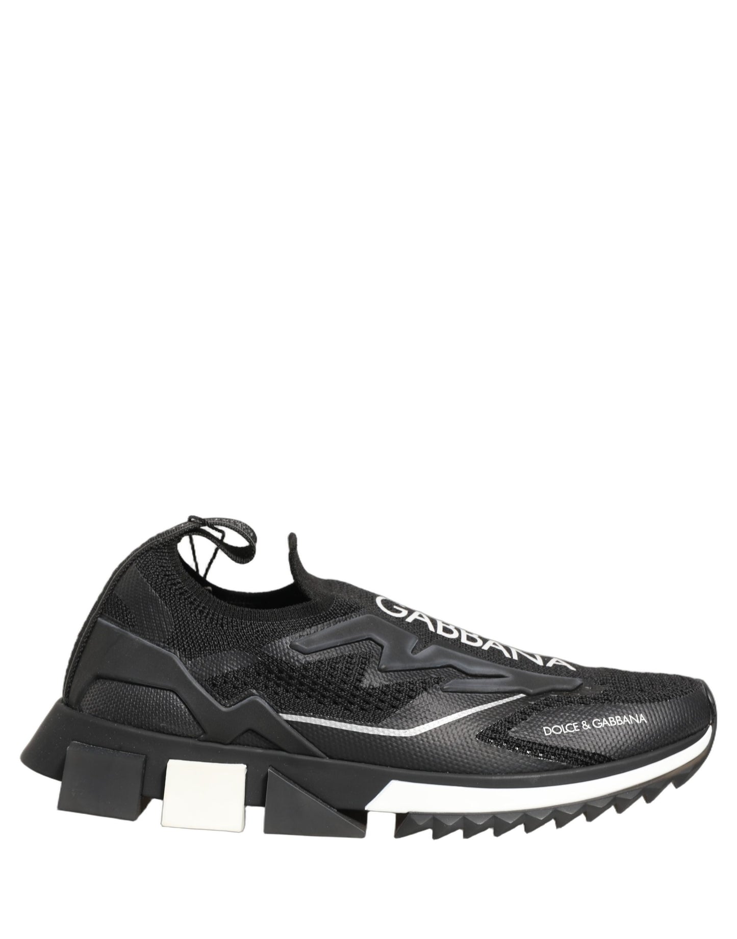 Dolce & Gabbana Black White Sorrento Slip-On Logo Sneakers Shoes Dolce & Gabbana