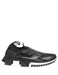 Dolce & Gabbana Black White Sorrento Slip-On Logo Sneakers Shoes Dolce & Gabbana