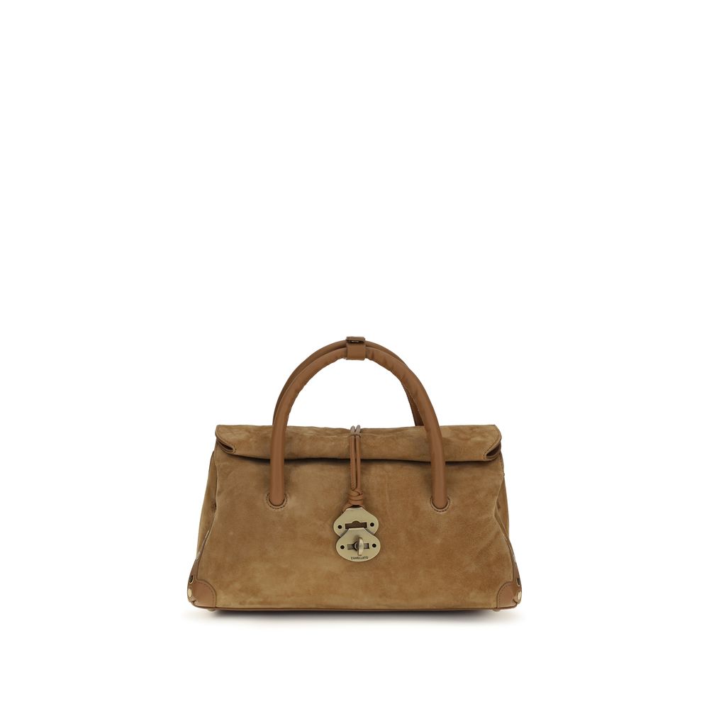 Zanellato Brown Calf Leather Bos Taurus Handbag Zanellato