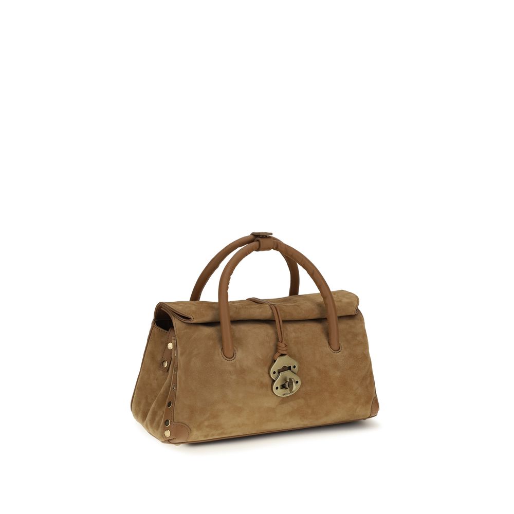 Zanellato Brown Calf Leather Bos Taurus Handbag Zanellato
