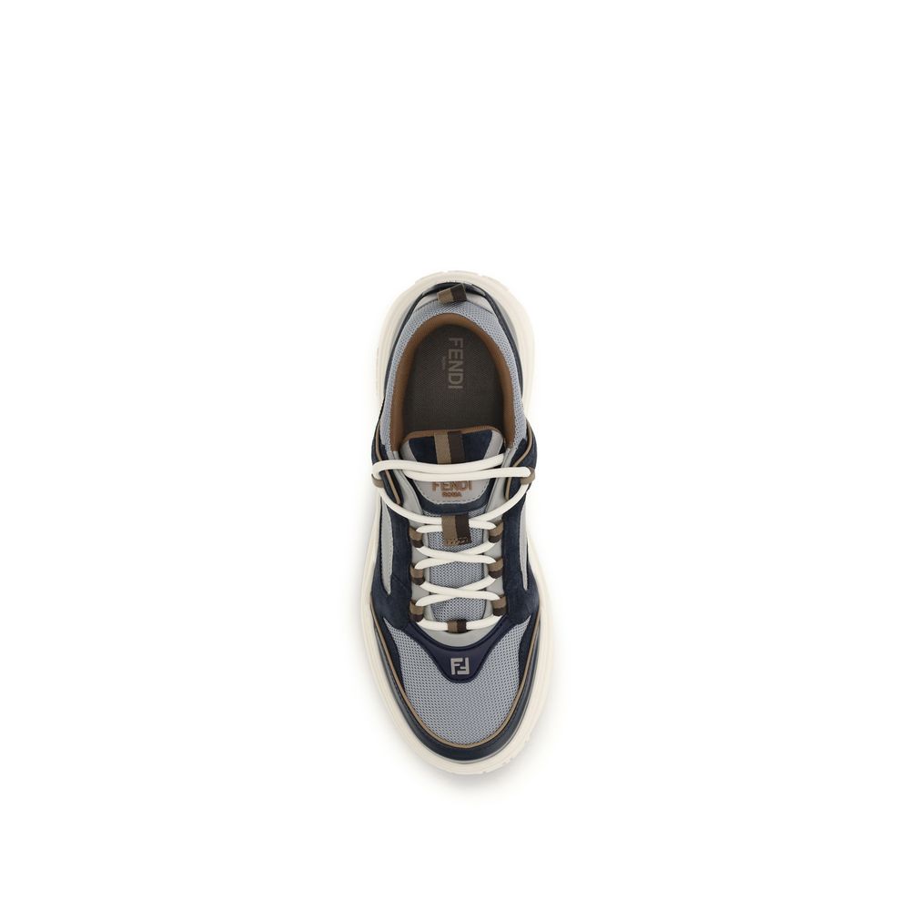 Fendi Multicolor Calf Leather Bos Taurus Athletic Sneakers Fendi