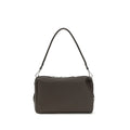Fendi brown calf leather Bos Taurus shoulder bag with gold-tone hardware and structured design.