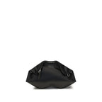 Alexander McQueen Black Calf Leather Bos Taurus Clutch Bag Alexander McQueen