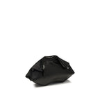 Alexander McQueen Black Calf Leather Bos Taurus Clutch Bag Alexander McQueen