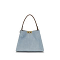 Fendi Blue Calf Leather Bos Taurus Handbag