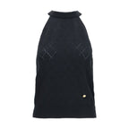 Balmain Black Wool Oves Aries Sleeveles T-Shirt Balmain