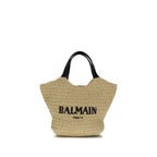 Balmain Beige Viscose Shoulder Bag - Eljoys Fashion 