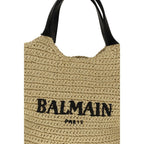 Balmain Beige Viscose Shoulder Bag - Eljoys Fashion 