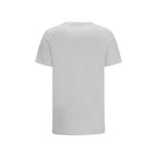 Balmain white cotton T-shirt with crew neckline and short sleeves, showcasing a clean, classic design.