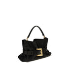 Balmain Black Calf Leather Bos Taurus Handbag