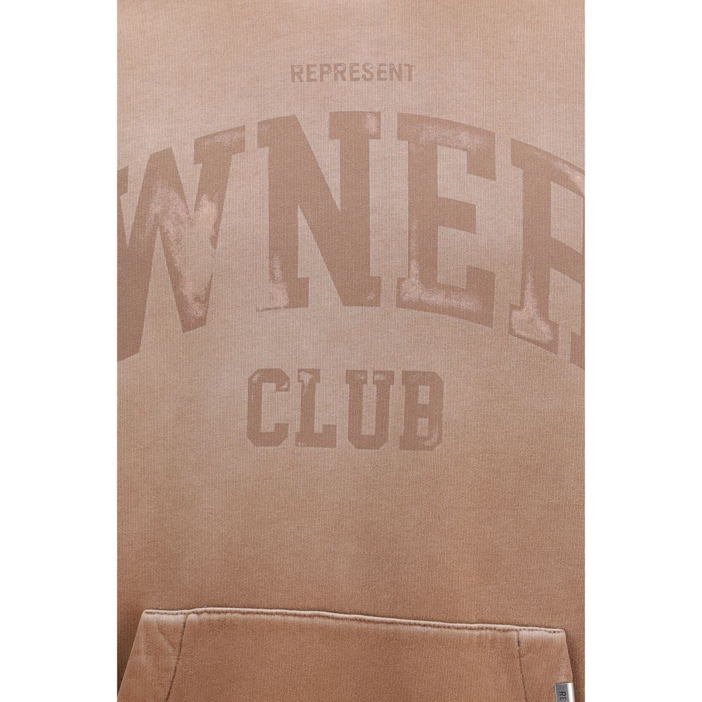 Represent Beige Cotton Sweatshirt Represent