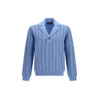 Fendi Blue Cotton Sweatshirt