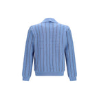 Fendi Blue Cotton Sweatshirt