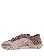 Dolce & Gabbana Pink Lace NS1 Low Top Sneaker Sports Shoes Dolce & Gabbana