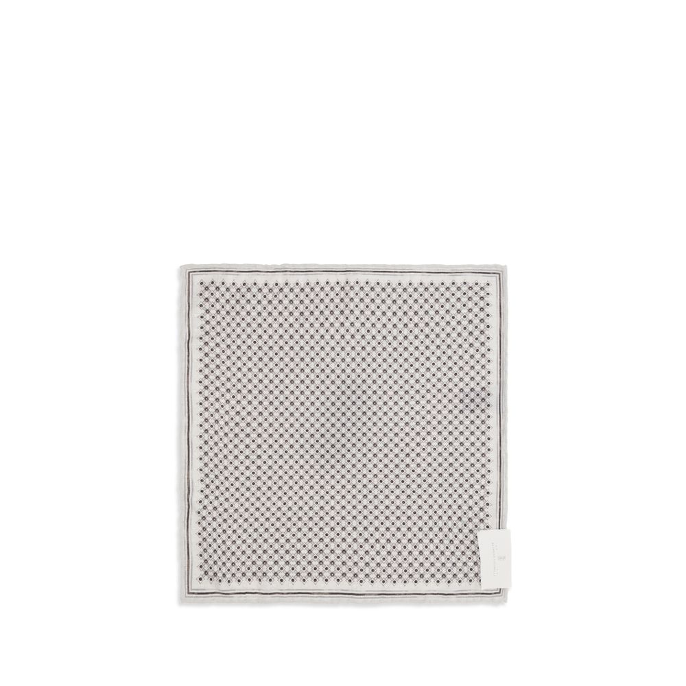 Brunello Cucinelli Gray Silk Scarf - Eljoys Fashion 