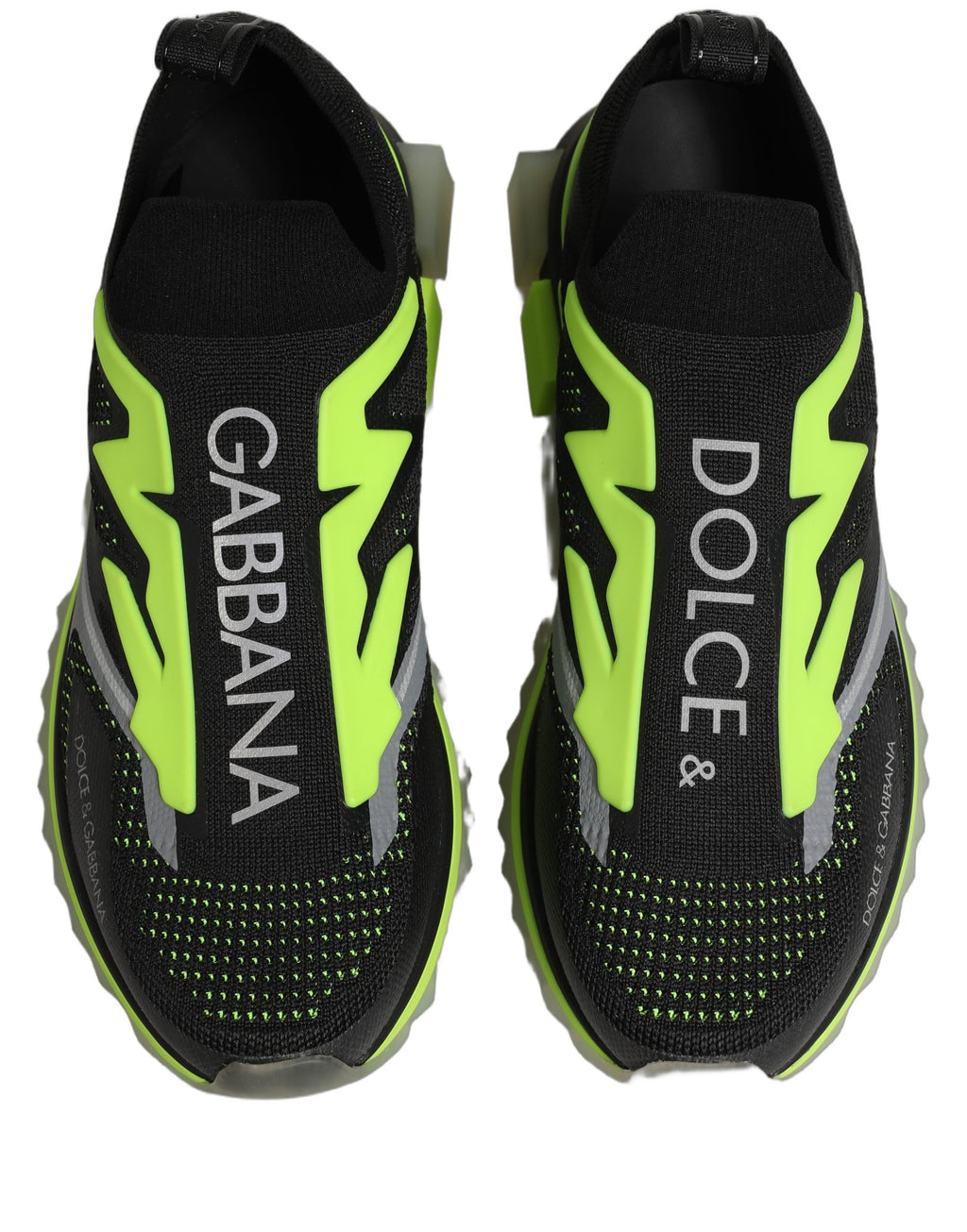 Dolce & Gabbana Black Green Sorrento Low Top Sneakers Shoes Dolce & Gabbana