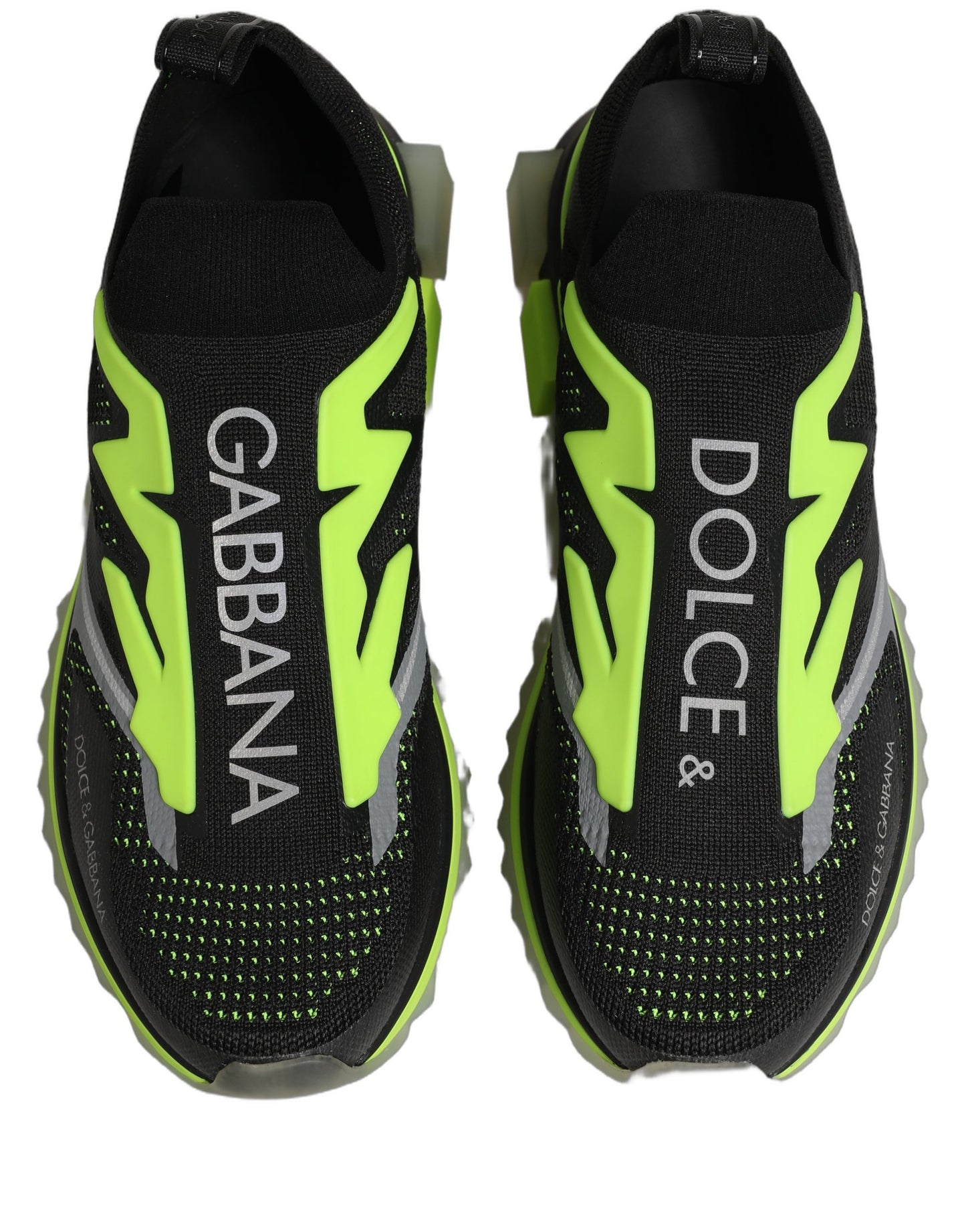 Dolce & Gabbana Black Green Sorrento Low Top Sneakers Shoes Dolce & Gabbana