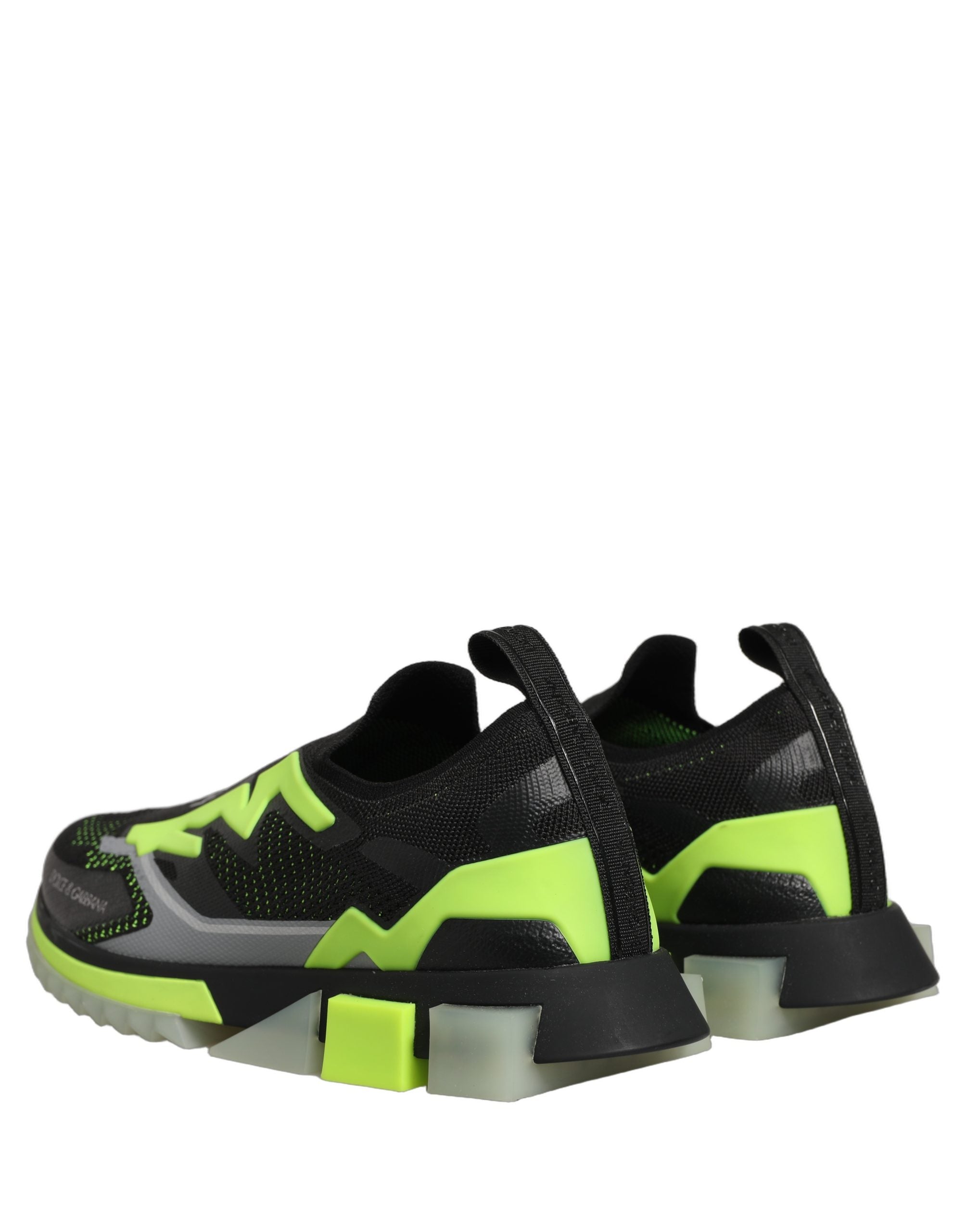 Dolce & Gabbana Black Green Sorrento Low Top Sneakers Shoes Dolce & Gabbana