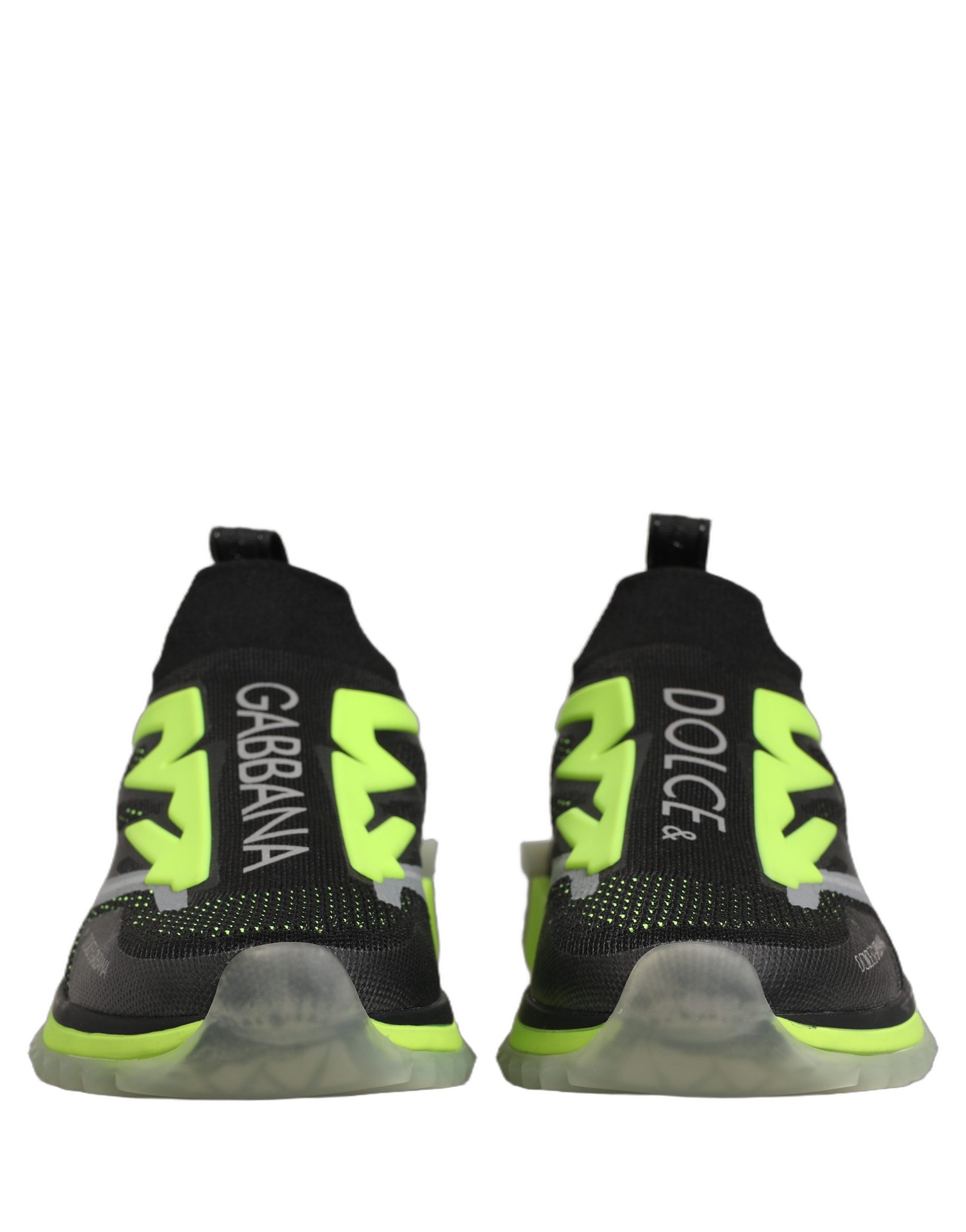 Dolce & Gabbana Black Green Sorrento Low Top Sneakers Shoes Dolce & Gabbana