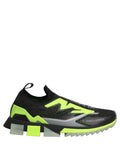 Dolce & Gabbana Black Green Sorrento Low Top Sneakers Shoes Dolce & Gabbana