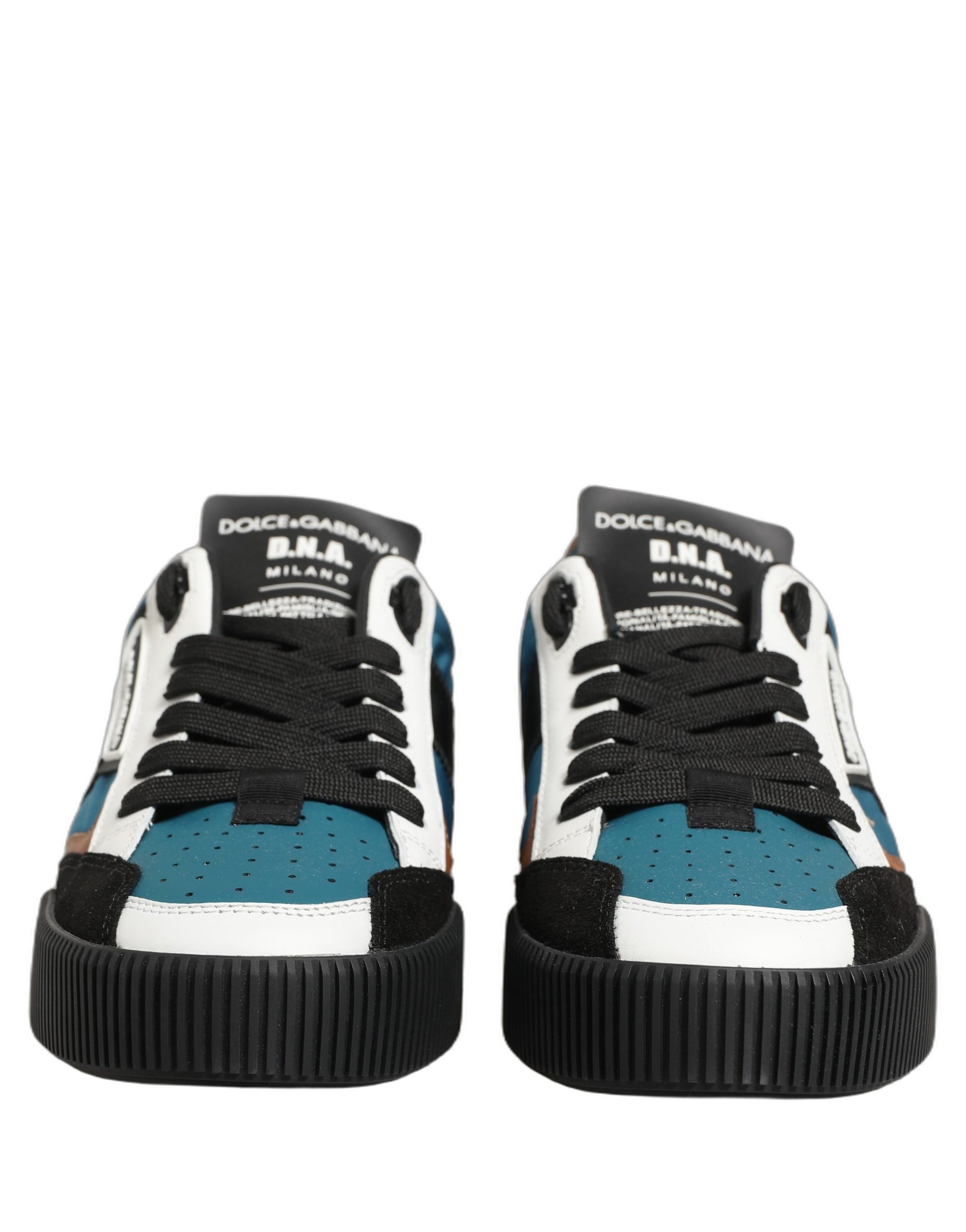 Dolce & Gabbana Multicolor Leather MIAMI Low Top Men Sneakers Shoes Dolce & Gabbana