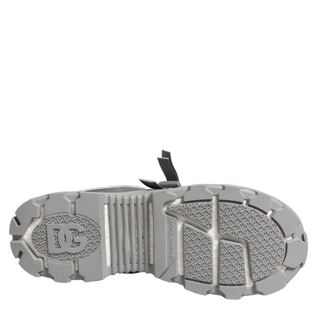 Dolce & Gabbana Gray Airmaster Panelled Low Top Men Sneakers Shoes Dolce & Gabbana