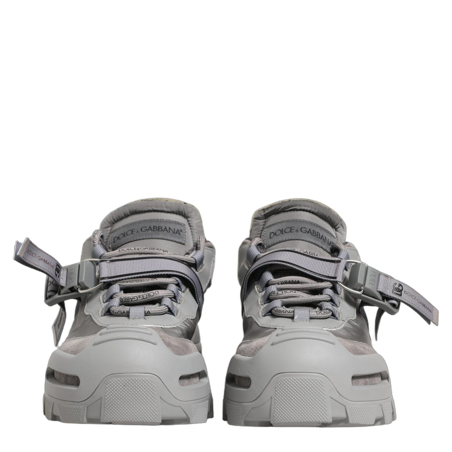 Dolce & Gabbana Gray Airmaster Panelled Low Top Men Sneakers Shoes Dolce & Gabbana