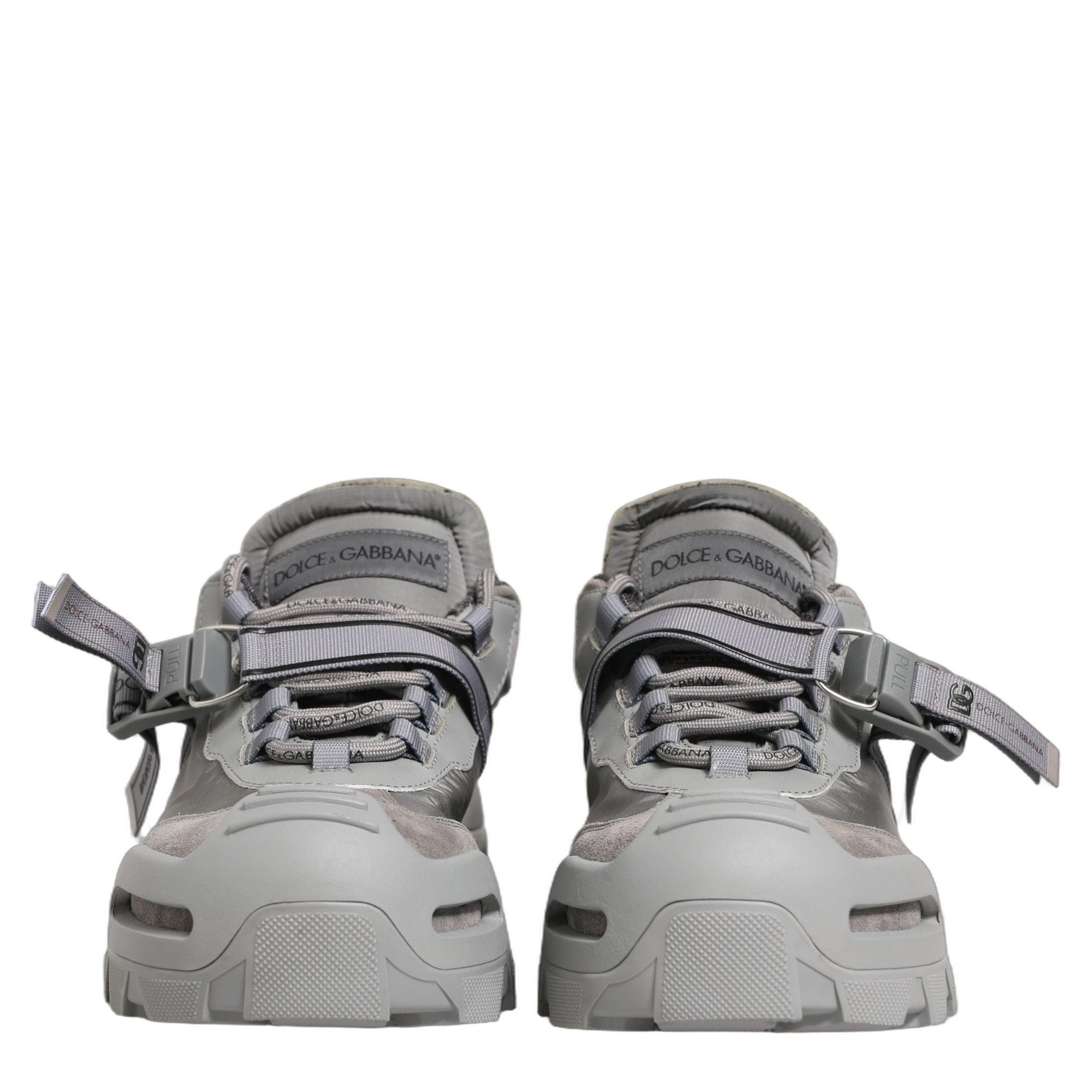 Dolce & Gabbana Gray Airmaster Panelled Low Top Men Sneakers Shoes Dolce & Gabbana