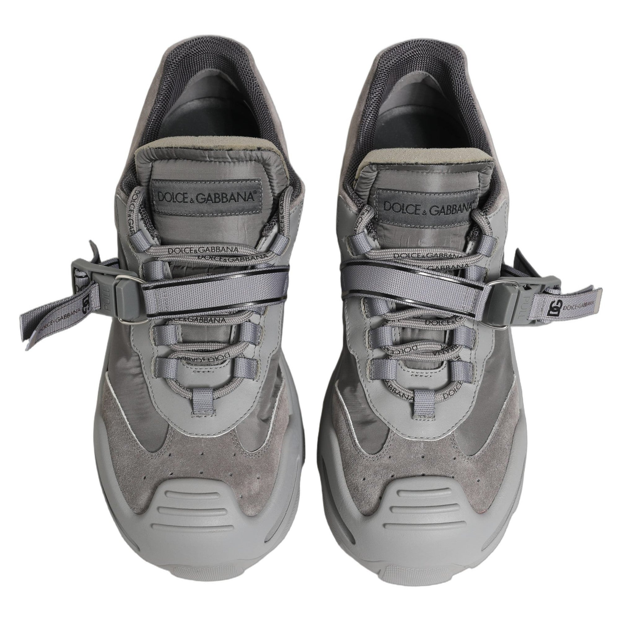Dolce & Gabbana Gray Airmaster Panelled Low Top Men Sneakers Shoes Dolce & Gabbana