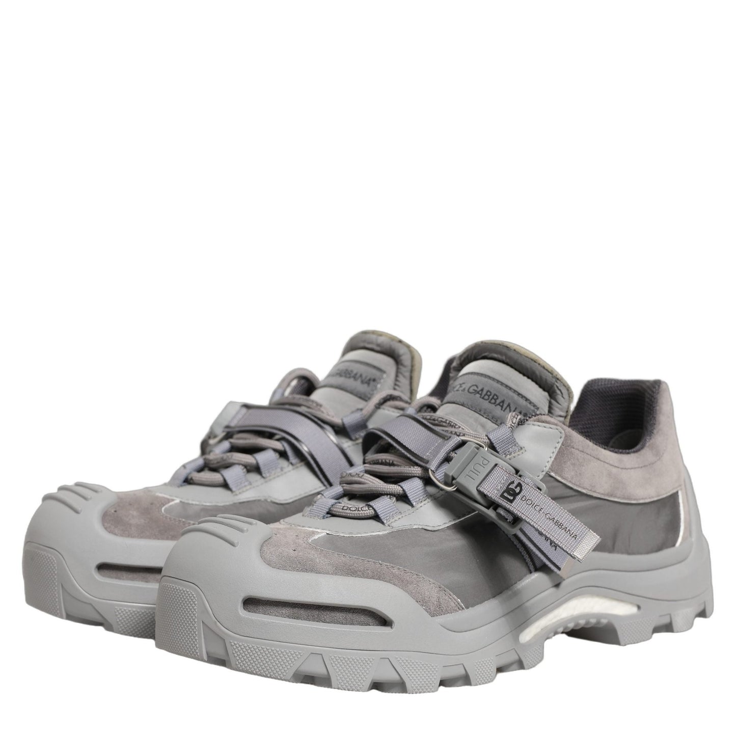 Dolce & Gabbana Gray Airmaster Panelled Low Top Men Sneakers Shoes Dolce & Gabbana