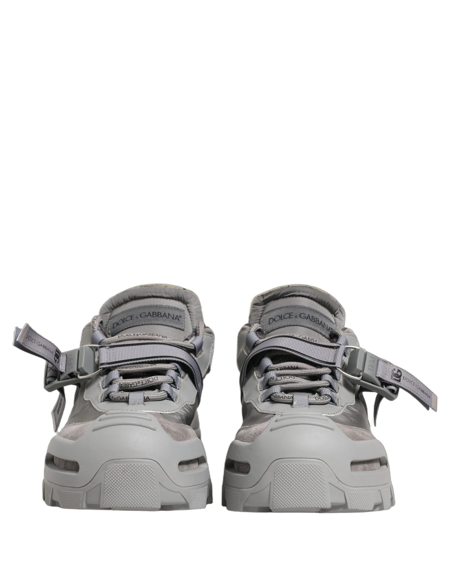 Dolce & Gabbana Gray Airmaster Panelled Low Top Men Sneakers Shoes Dolce & Gabbana
