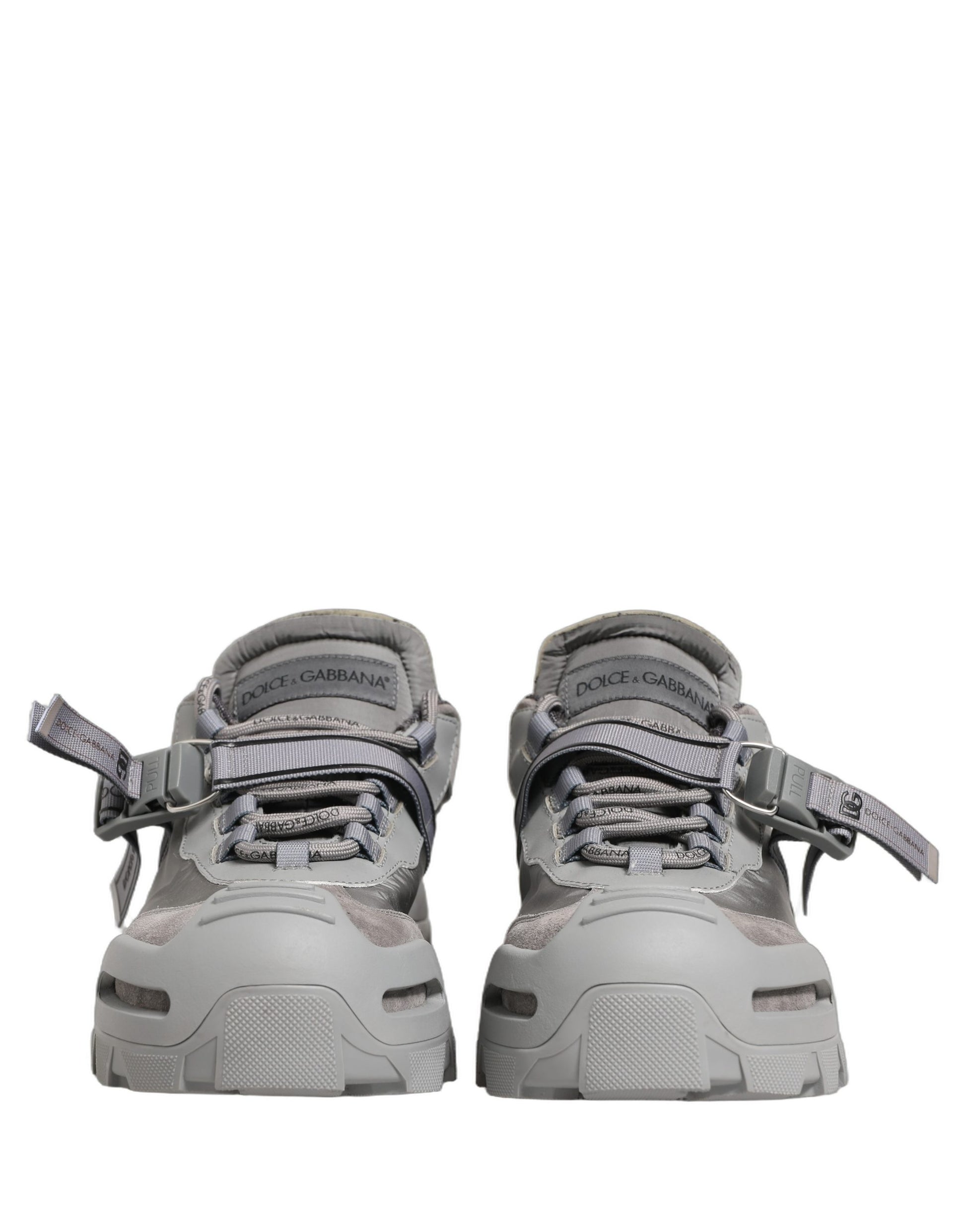 Dolce & Gabbana Gray Airmaster Panelled Low Top Men Sneakers Shoes Dolce & Gabbana