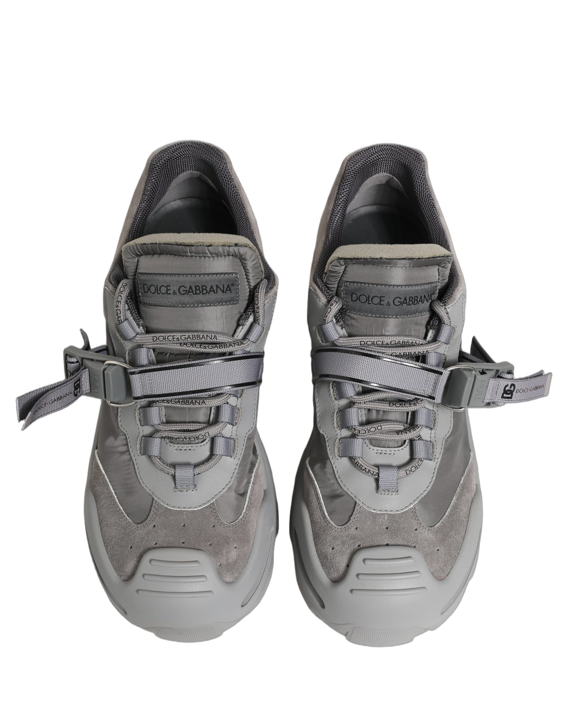 Dolce & Gabbana Gray Airmaster Panelled Low Top Men Sneakers Shoes Dolce & Gabbana