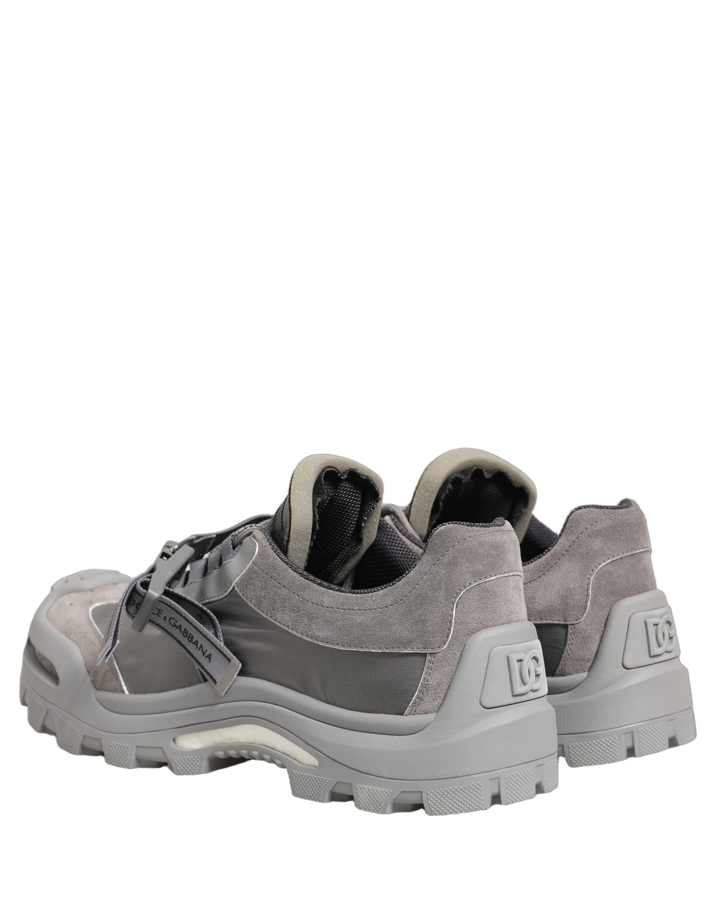 Dolce & Gabbana Gray Airmaster Panelled Low Top Men Sneakers Shoes Dolce & Gabbana
