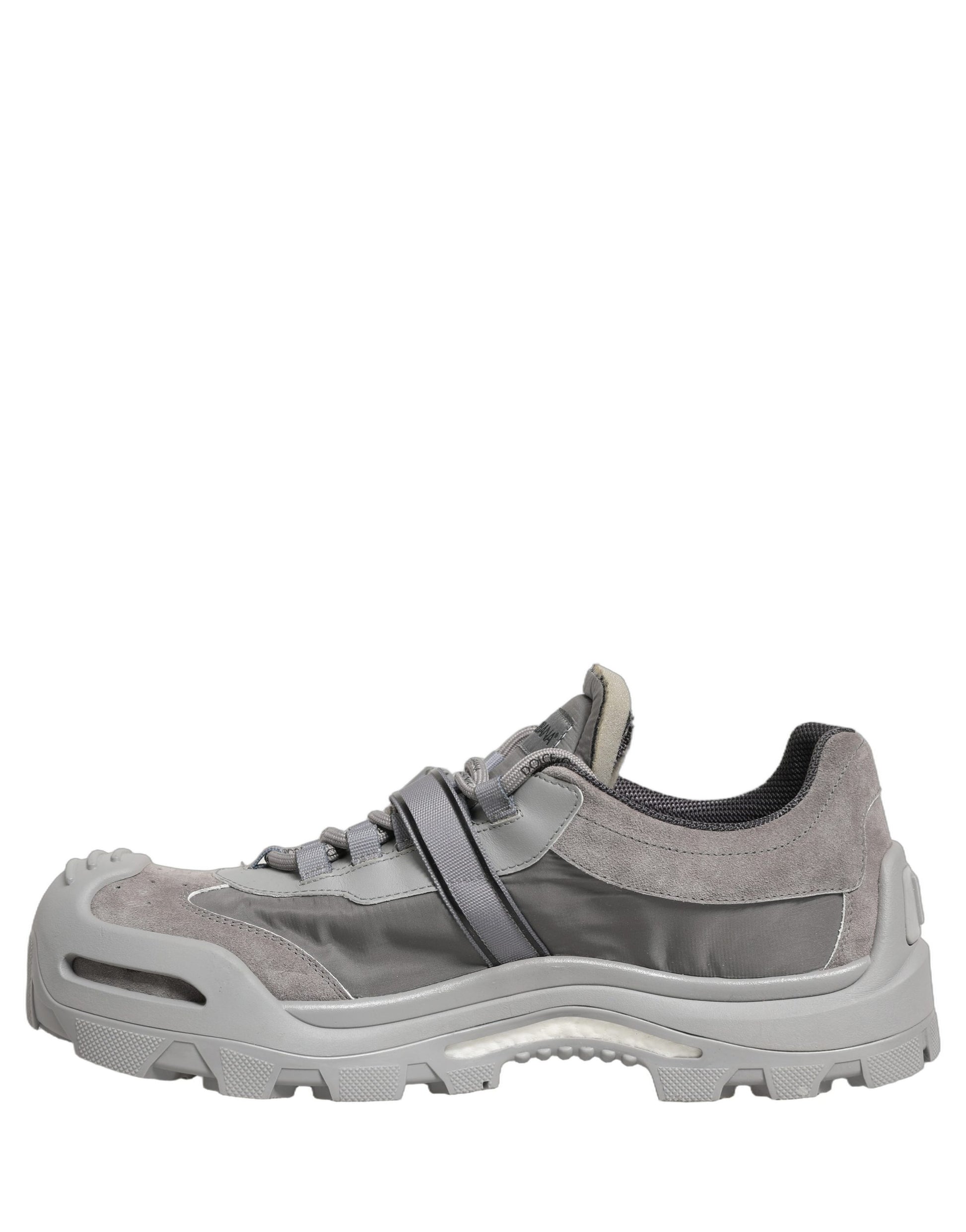 Dolce & Gabbana Gray Airmaster Panelled Low Top Men Sneakers Shoes Dolce & Gabbana