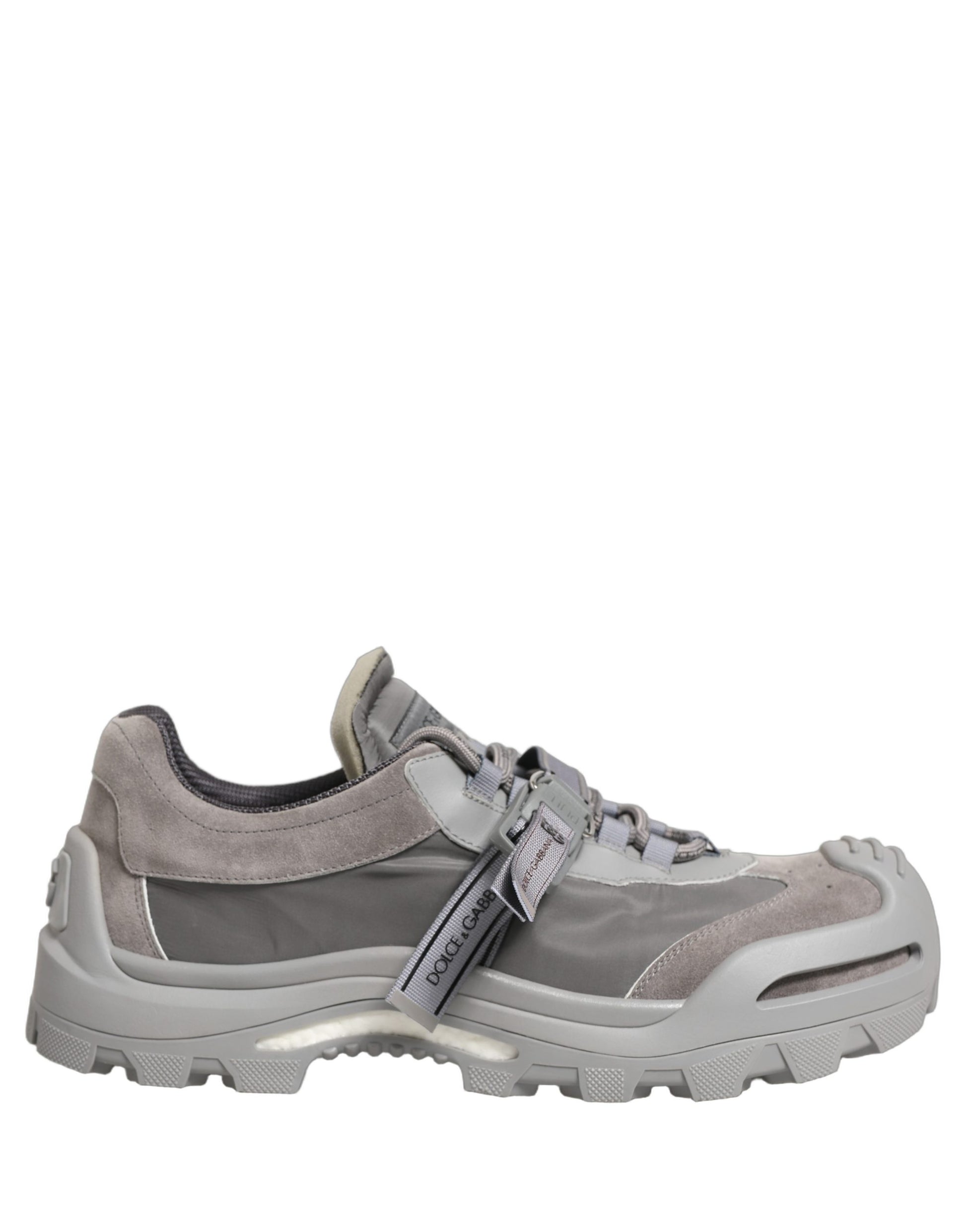 Dolce & Gabbana Gray Airmaster Panelled Low Top Men Sneakers Shoes Dolce & Gabbana
